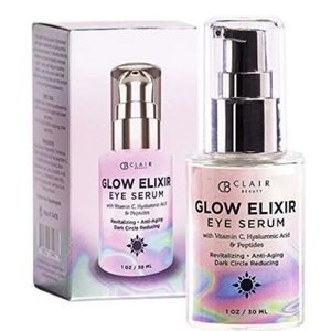 Clair Beauty Glow Elixir Eye Serum With Vitamin C 1 oz. NEW, Sealed.
